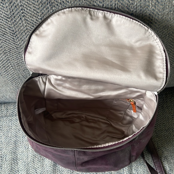 HOBO River Plum Graphite Leather Backpack - Picture 15 of 16